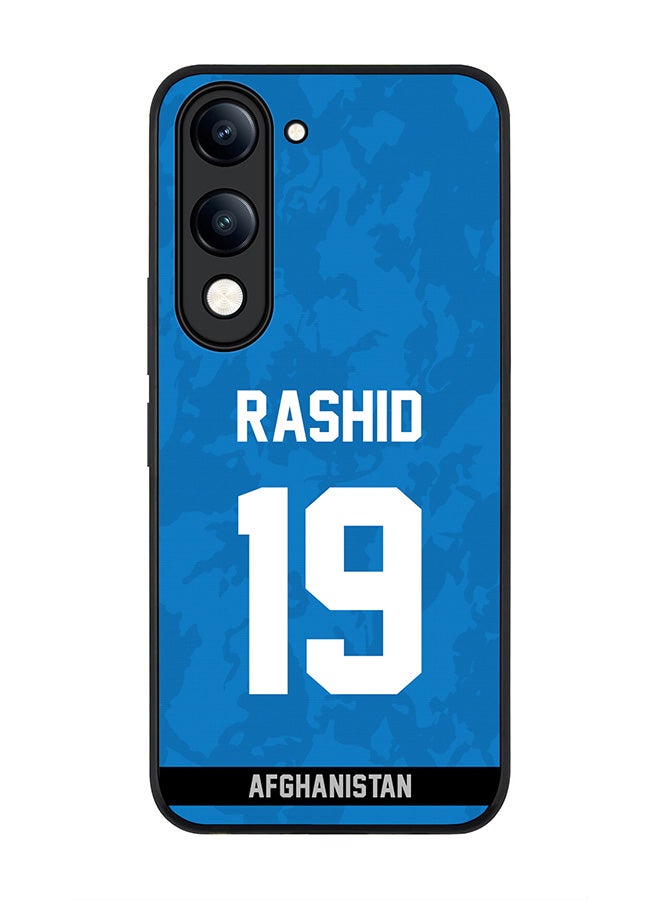 For vivo Y29s 5G / Y19s 5G Case,Slim fit Camera Protection, Shockproof Thin Phone cover  - Afghanistan Rashid Khan, Jersey No 19